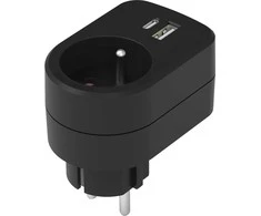RPC 70 BK Lizdas 2xUSB 5V/2100mA RETLUX