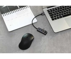 Pelė YHB 4300 metalinis šakotuvas 4xUSB 3.0 YENKEE