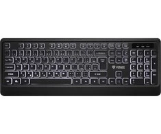 Yenkee USB Klaviatūra YKB 1025CS Vision, laidinė, su apšvietimu, juoda