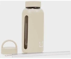 „Line Sport“ stiklinė gertuvė 800 ml, smėlio sp.