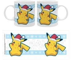 Abysse Kalėdinis Pikachu puodelis su Kalėdų Seneliu - 320 ml