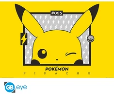 Abysse Pikachu Wink Poster - Geltona - 91.5x61 cm