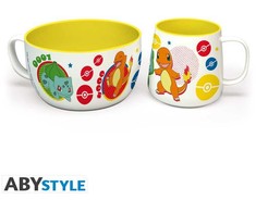 ABYstyle Abysse POKEMON - Breakfast Set Mug + Bowl - Pikachu &amp; Kanto Starters