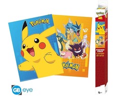 Plakatas Abysse POKEMON – 2 plakatų rinkinys – spalvingi personažai (52 x 38)