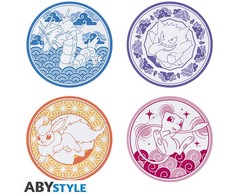 Abysse POKEMON - 4 lėkščių rinkinys - japoniško stiliaus