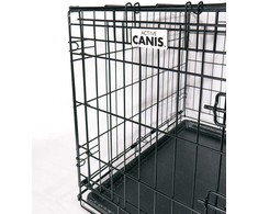 „Active Canis“ – aukščiausios kokybės narvas su stumdomomis durelėmis – juodas – 107 x 71 x 79