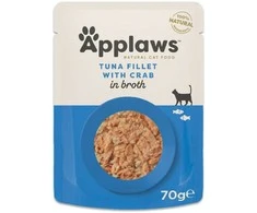Applaws - Tuno filė su krabais sultinyje - 70g