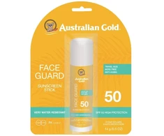 Australian Gold Face Guard SPF50 Apsauginis pieštukas nuo saulės, 14 ml