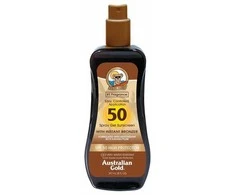 Australian Gold Purškiklis Gel Sunscreen SPF50 Apsauginis purškiamas pienelis nuo saulės su bronzantais, 237 ml