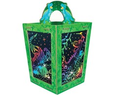 BOX CANDIY – Scratch Art Lantern – Totally Twilight Dinosaur – (BC-1936)