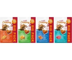 Catit laižomas skanėstas Lašiša ir Krevetės 15x10g