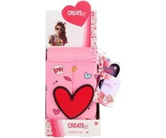 Create It! - Makeup Book Magnet Closure Heart (884526)