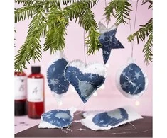 Creativ Craft Kit Cyanotype - Cyanotype Christmas decorations - mėlynas - sidabrinis (977848)