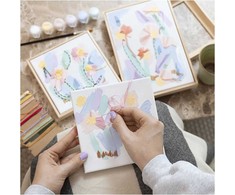Creativ Craft Kit Embroidery - Pictures - pastel colours (977862)