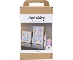 Creativ Craft Kit Embroidery - Pictures - pastel colours (977862)