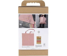 Creativ Craft Kit Embroidery - Tote bag - soft rose (977861)