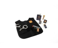 Dantoy - Policeman play set in wood, 7 pcs (5714)