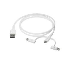 dbramante1928 – Įkrovimas – 3 viename laidas – USB A į USB-A, C ir Lightn-W