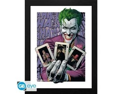 Plakatas DC COMICS – įrėmintas spaudinys „The Joker Haha Cards“ (30x40) x2