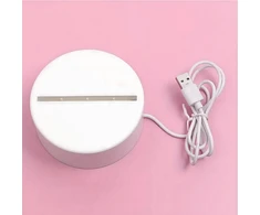 Realprices Meilės širdelių 3D iliuzijos naktinė lemputė vaikų miegamajam dovanų USB