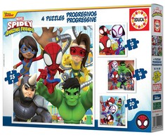 Dėlionė Educa – galvosūkis – 12-16-20-25 – Spidey&amp;Amazing Friends (80-19295)