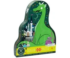 Dėlionė FLOSS &amp; ROCK - Spellbound 20pc "Dragon" Shaped Jigsaw with Shaped Box - (42P6327)