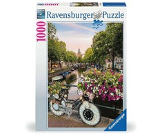 Dėlionė Ravensburger - Puzzle Bicycle Amsterdam 1000p