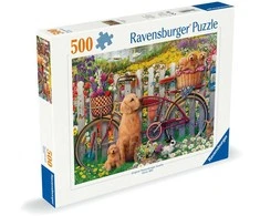 Ravensburger Dėlionė 500 vnt. - Mieli šuniukai sode