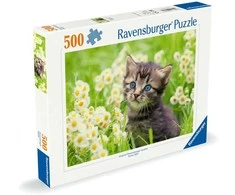 Ravensburger Dėlionė 500 vnt. - Kačiukas pievoje