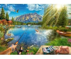 Ravensburger Dėlionė 1000 vnt. - Gyvenimas prie ežero