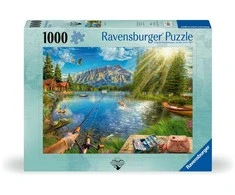 Ravensburger Dėlionė 1000 vnt. - Gyvenimas prie ežero
