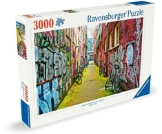 Ravensburger Dėlionė 3000 vnt. - Amsterdamo gatvės menas