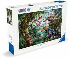 Ravensburger Dėlionė 4000 vnt. - Drakonai tropikuose