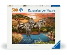 Dėlionė Ravensburger - Puzzle Zebras In Sunset 500p (12000365)