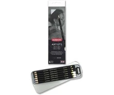 Derwent - Artists Juodas &amp; Baltas, 6 pcs Tin(601097)
