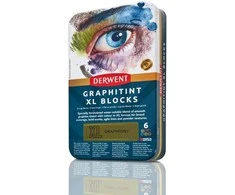 Derwent - Graphitint XL kaladėlės, 6 vnt. skardinėje (601055)