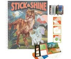 Dino World – spalvinimo knygelė Stick &amp; Shine ( 0412473 )