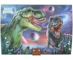 Dino World – Lobių skrynia su kodu, garsu ir šviesa – (0413441)