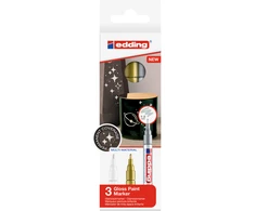 Edding -751 Gloss Paint Marker Metallic Set - 3 pcs (702061)