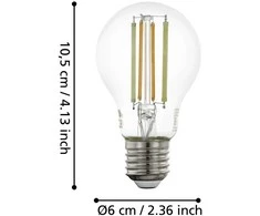 EGLO - E27 A60, skaidrus - TW - Zigbee, Bluetooth