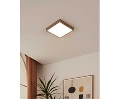 EGLO Fueva-Z Smart Ceiling Light – šlifuotas plienas, 28,5x28,5 cm, Zigbee ir Bluetooth