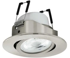 EGLO – Saliceto-Z įleidžiamas šviesus šlifuotas plienas Ø8.8 – RGB + TW – Zigbee, Bluetooth