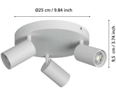 EGLO - „Telimbela-Z“ prožektorius, apvalus, baltas - RGB + TW - „Zigbee“, „Bluetooth“