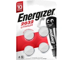 ENERGIZER baterijos CR2032, 4 vnt