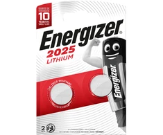 Energizer - Miniatiūrinė ličio baterija CR2025 (2 vnt. pakuotė)