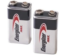 Energizer - MAX 9V/6LR61 baterijos (2 vnt. pakuotė)