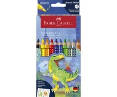 Faber-Castell – CP Jumbo Grip dino 8+2 kartoninė piniginė (110922)