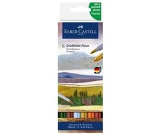 Faber-Castell Goldfaber Aqua dvigubo tipo žymeklis Toscany, 6 vnt.