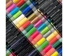 Faber-Castell - Juodas Edition Shake &amp; Paint Acrylic Markers Set of 6 (Classic Colours) (285507)