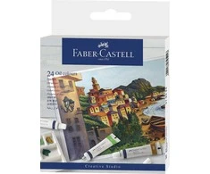Faber-Castell - Aliejinės spalvos kartoninė dėžutė (24 vnt) (379524)